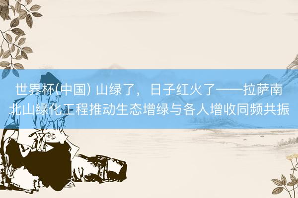 世界杯(中国) 山绿了，日子红火了——拉萨南北山绿化工程